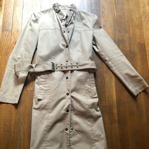 Michael Kors khaki trench style rain coat size 4